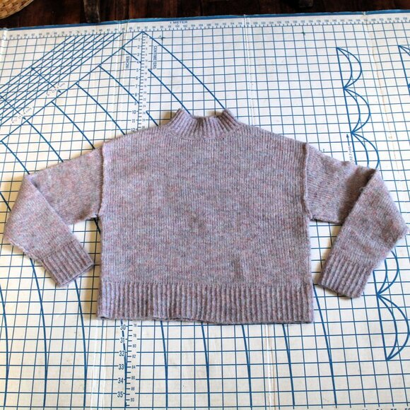 Jessica Simpson Cropped Wool Blend Snow Bunny Sweater, XS - Picture 1 of 12